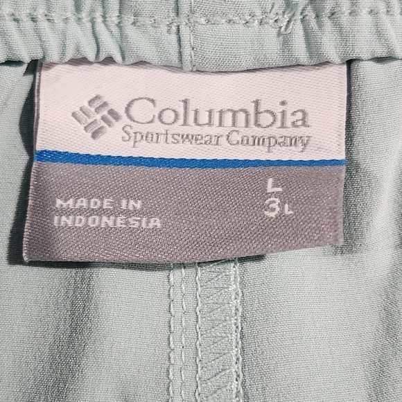 Columbia Women's NWT Light Aqua Drawstring Athletic Shorts Size Large - Picture 5 of 8